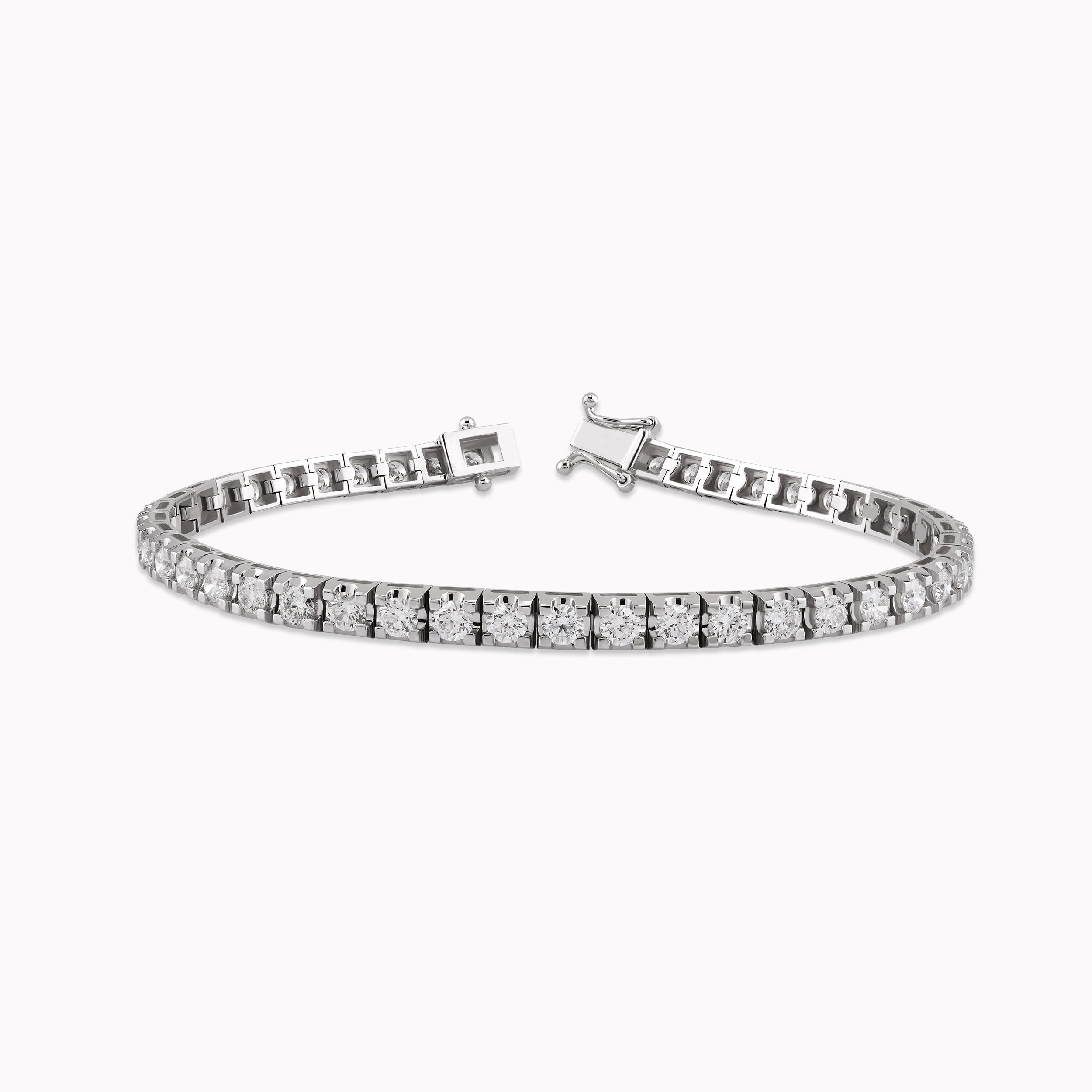 14K White Gold Diamond Tennis Bracelet — 2.00 ct