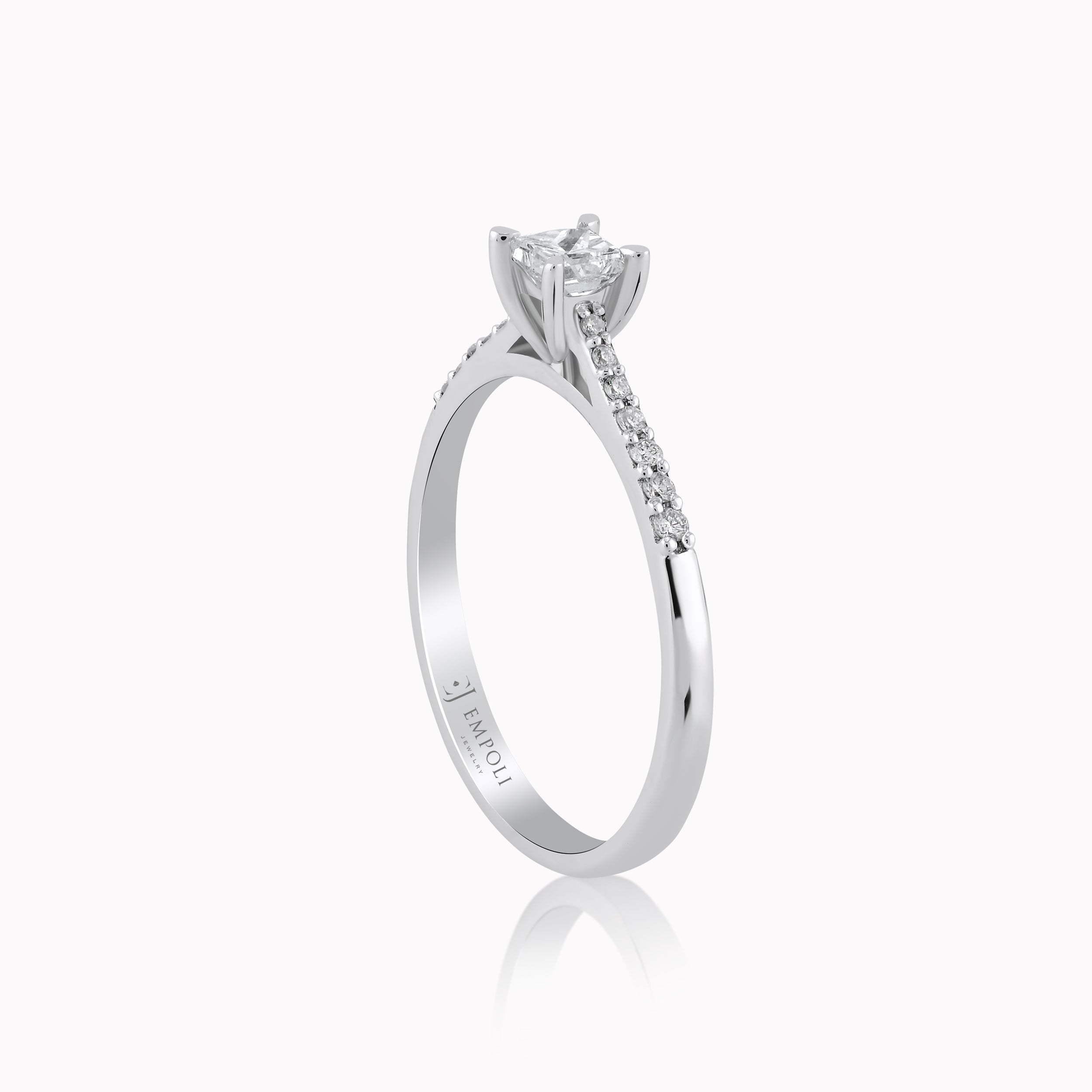 14K White Gold Diamond Ring — 0.33 ct