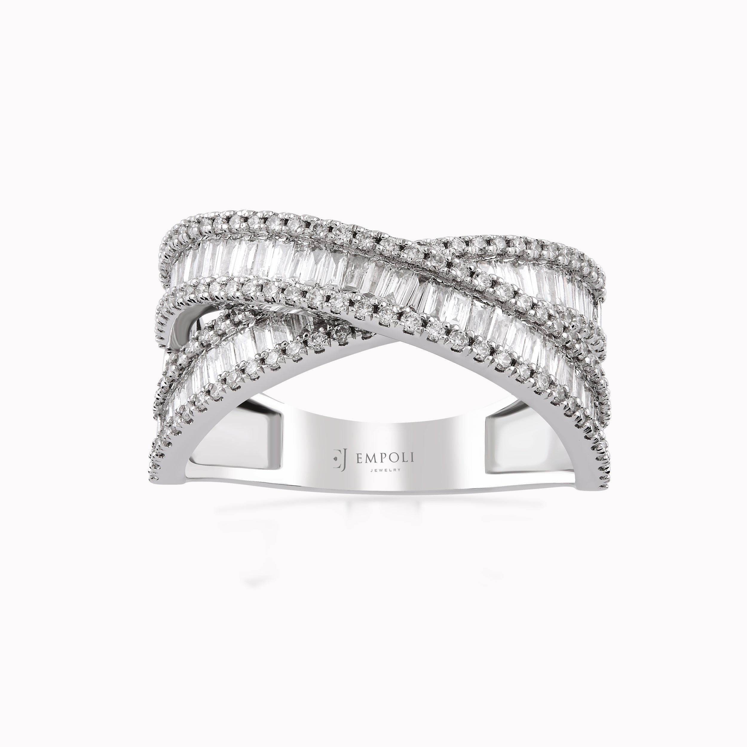 18K White Gold Diamond Ring — 1.01 ct