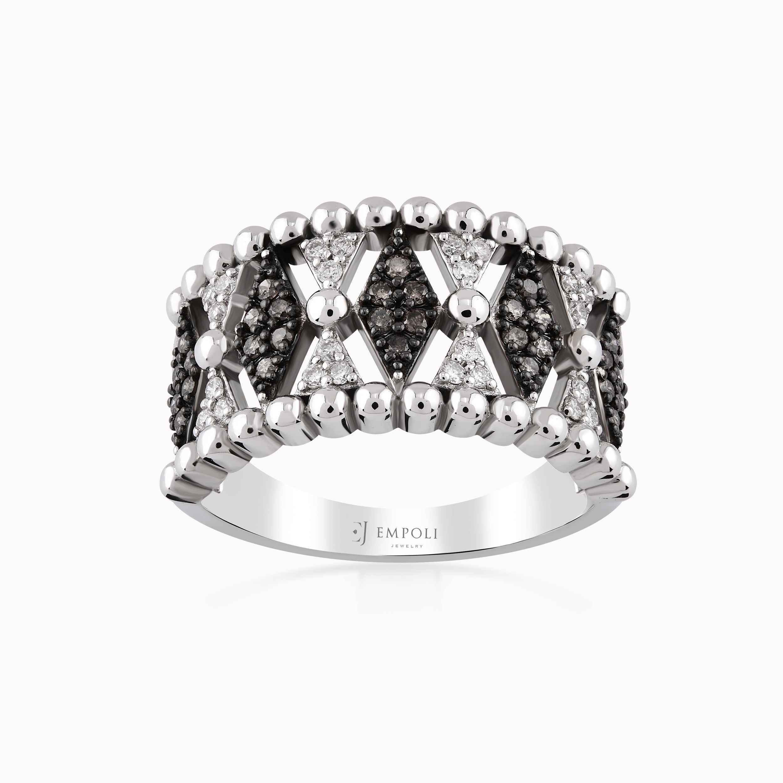 14K White Gold Diamond Ring — 0.35 ct
