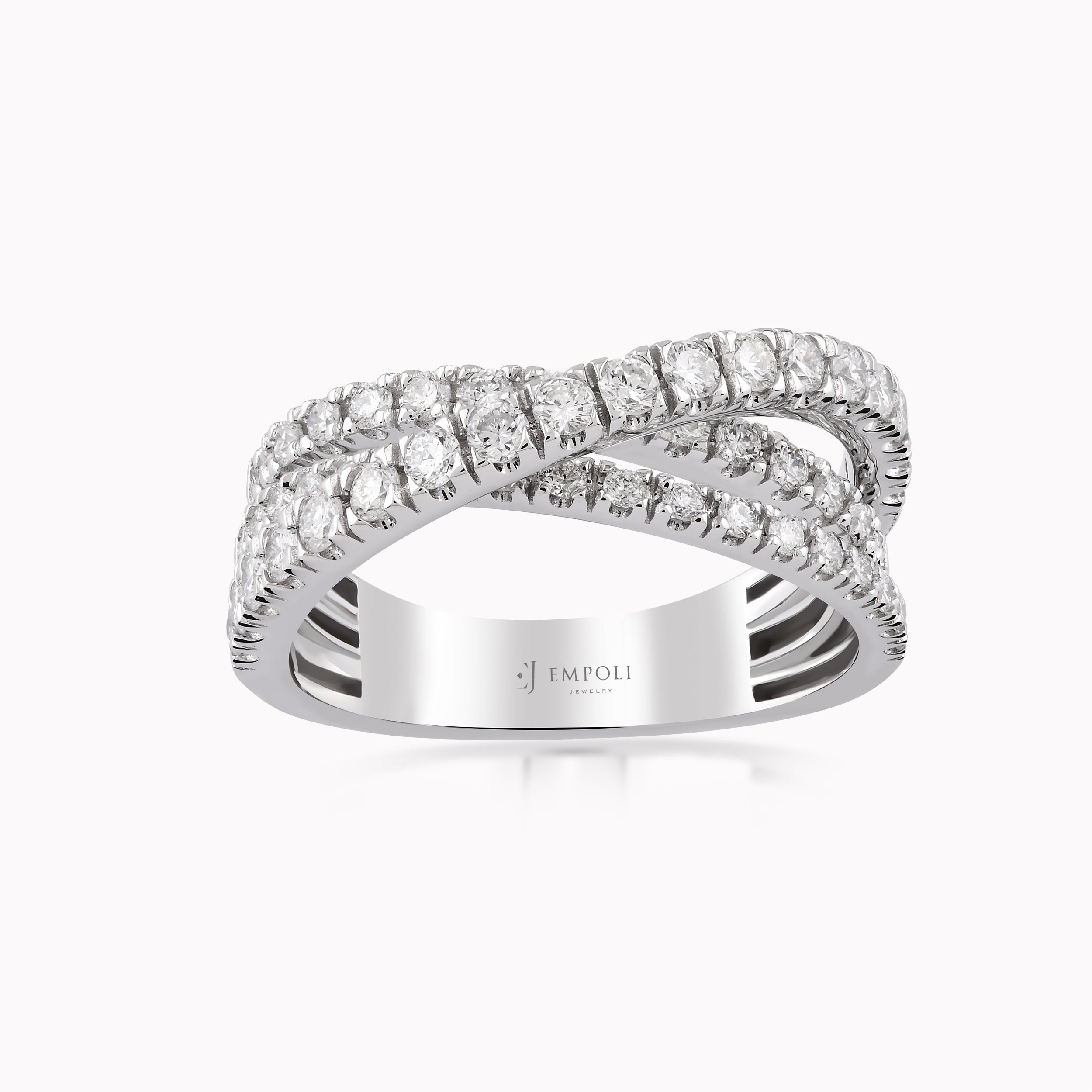 18K White Gold Diamond Ring — 1.18 ct