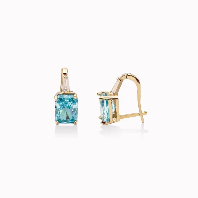 14K White Gold Diamond Earrings — 0.63 ct