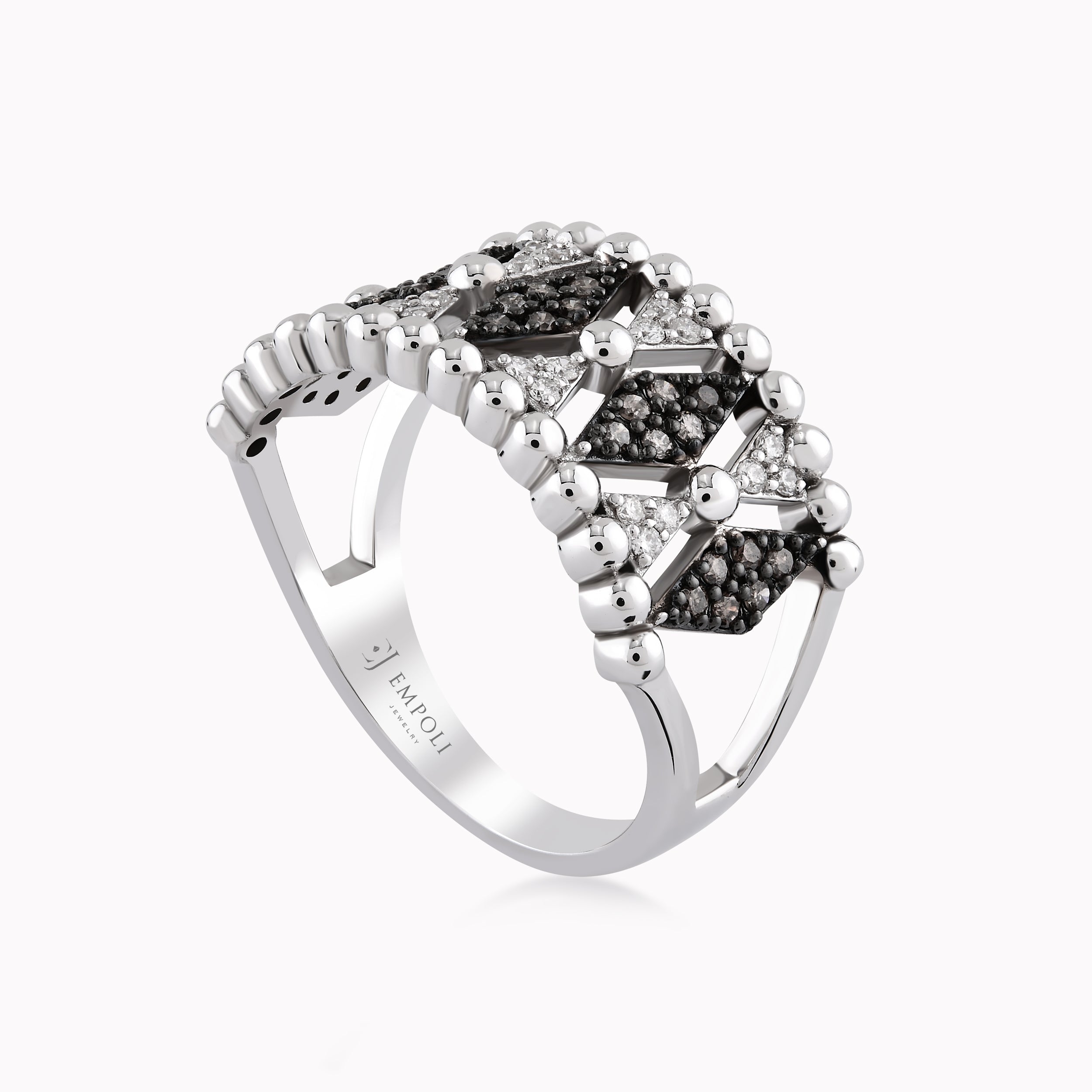14K White Gold Diamond Ring — 0.35 ct