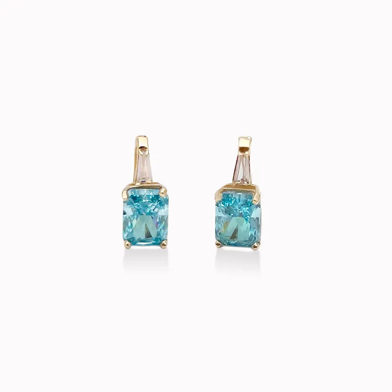 14K White Gold Diamond Earrings — 0.63 ct