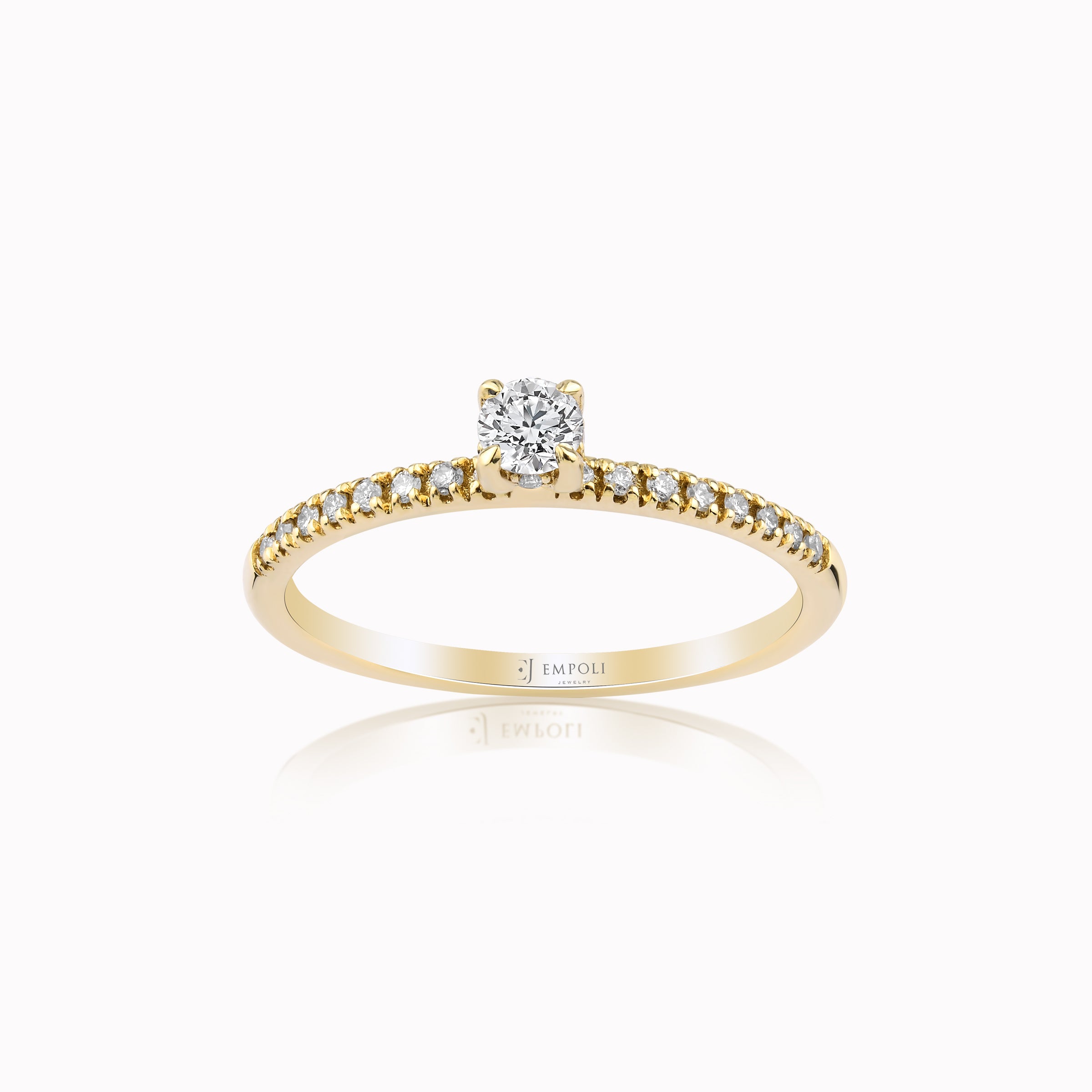 14K Yellow Gold Diamond Ring — 0.27 ct
