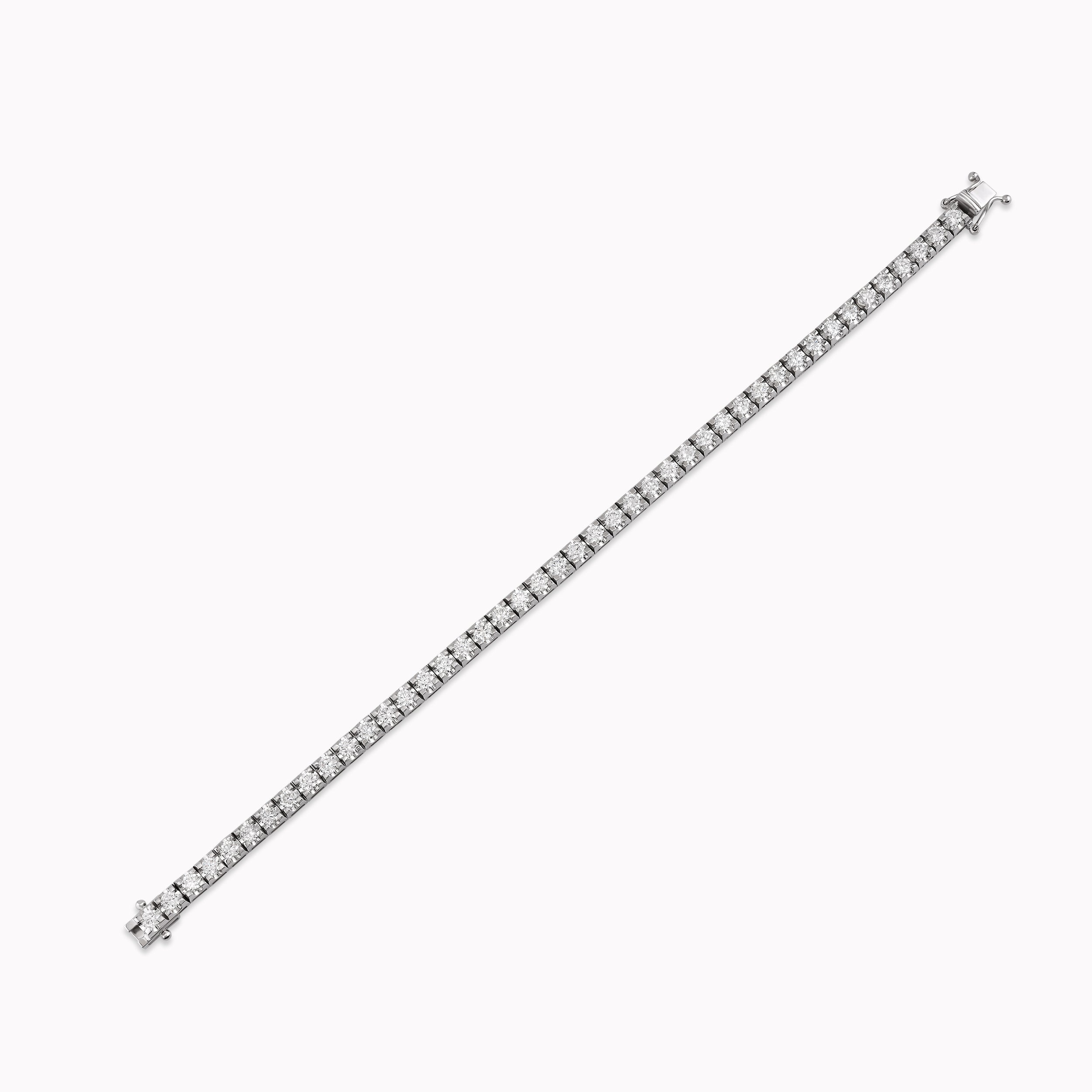 14K White Gold Diamond Tennis Bracelet — 2.00 ct