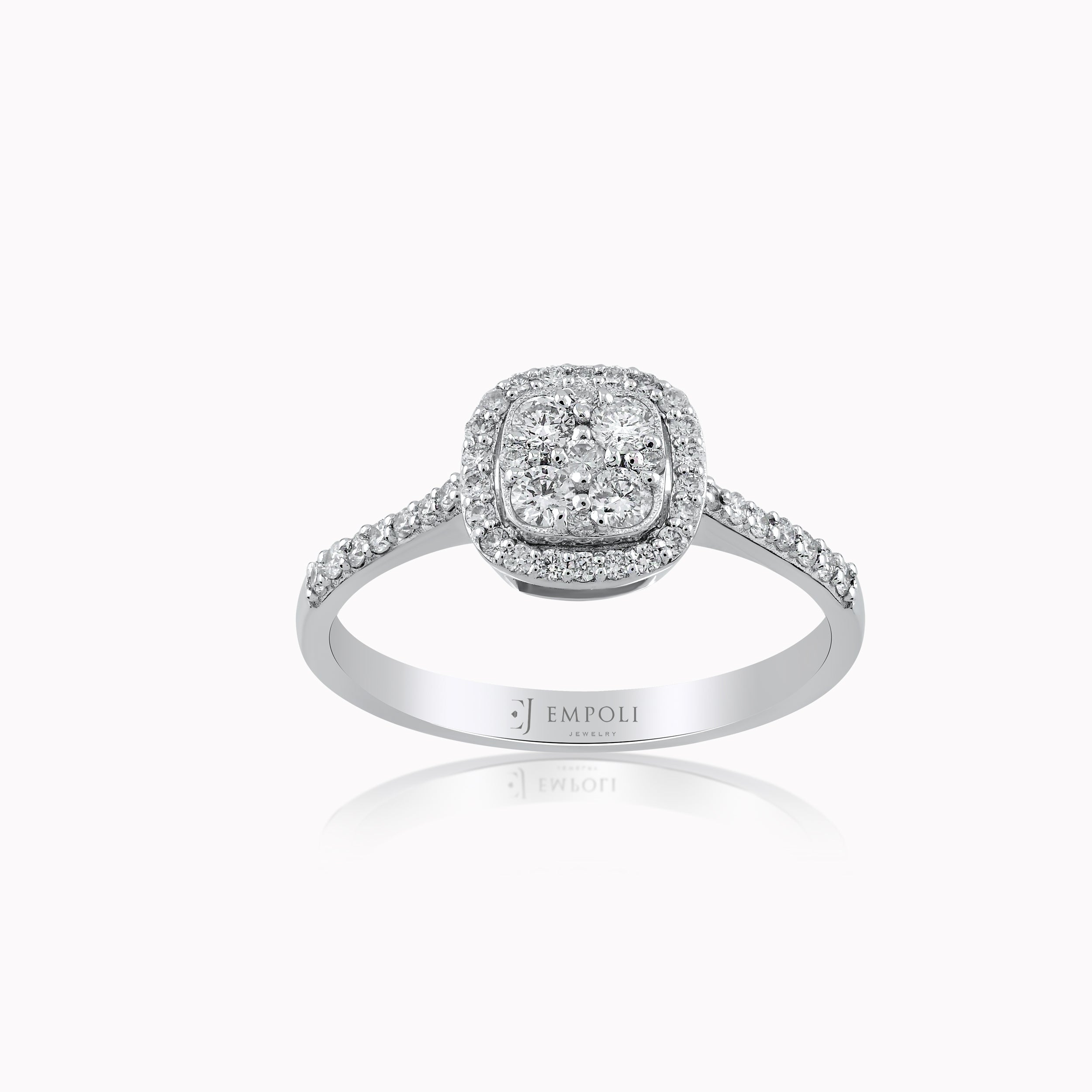 14K White Gold Diamond Ring — 0.47 ct