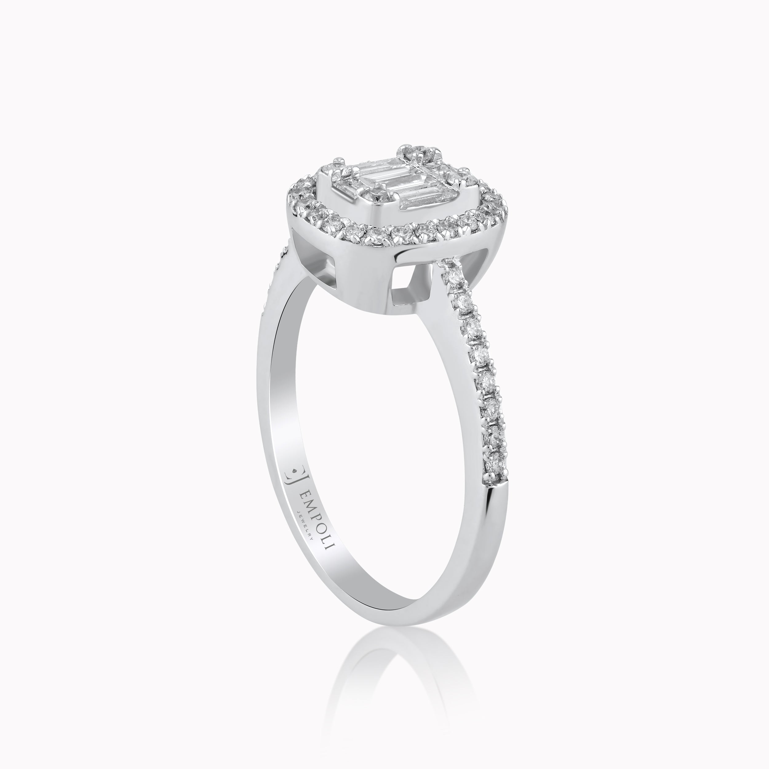 14K White Gold Diamond Ring — 0.29 ct