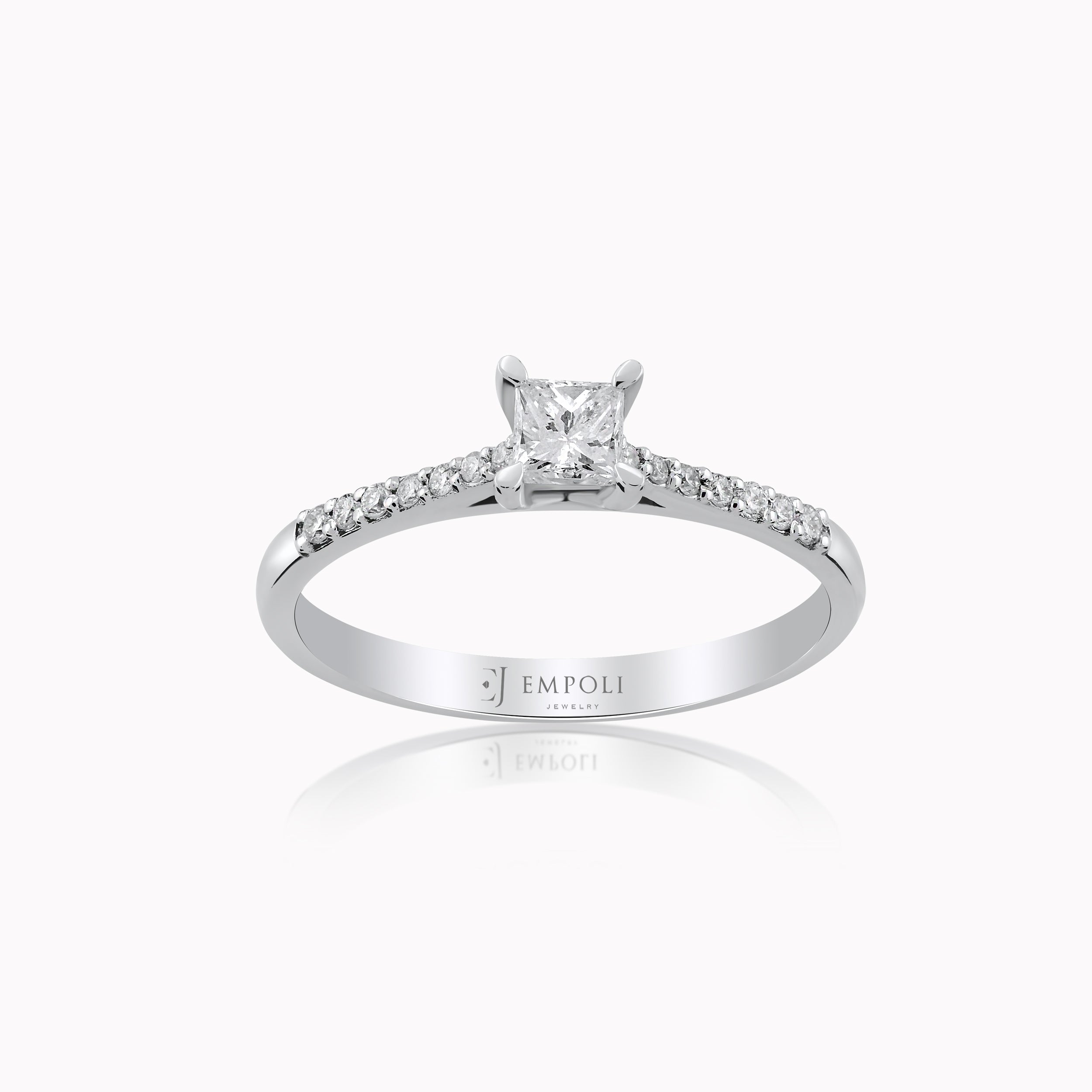 14K White Gold Diamond Ring — 0.33 ct
