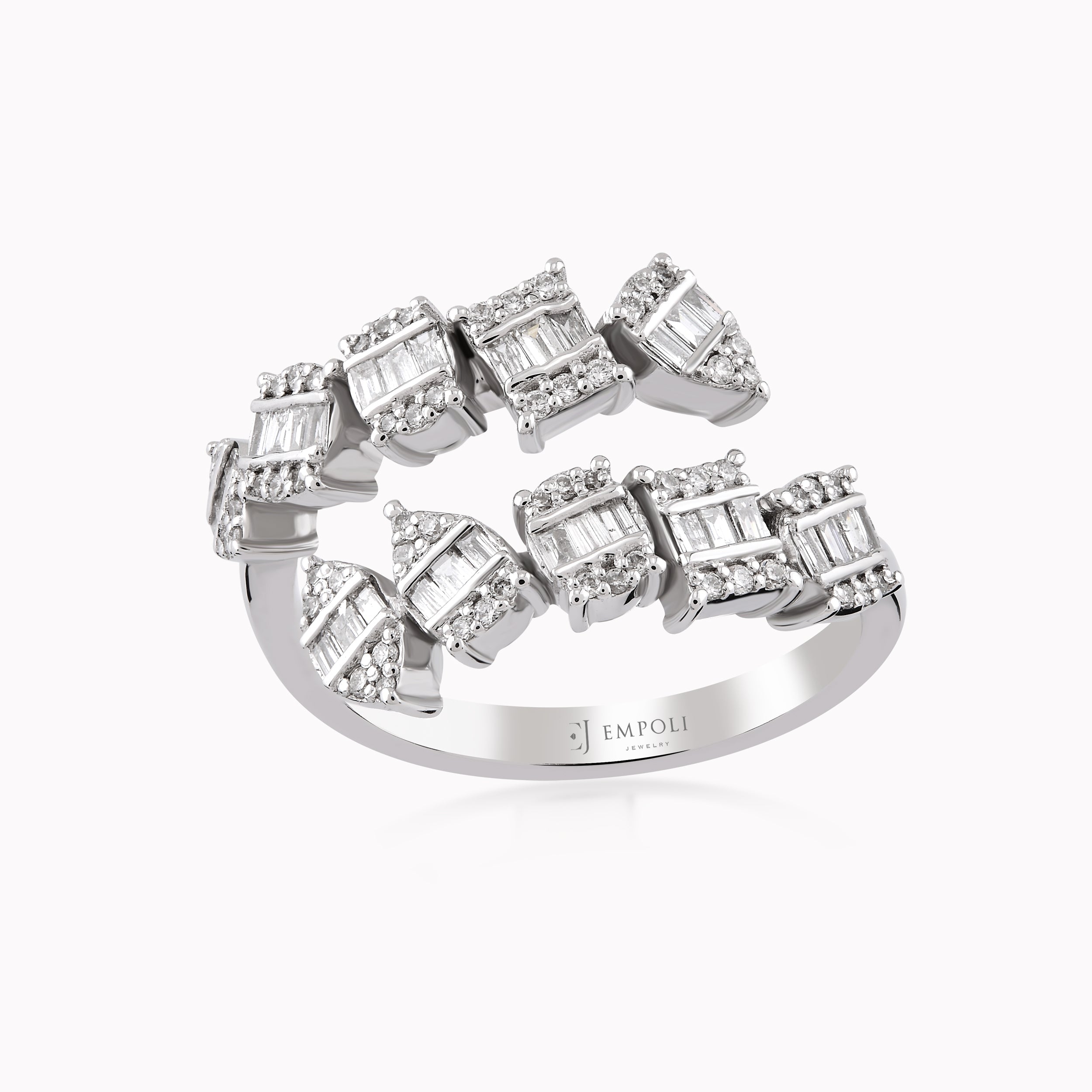 18K White Gold Diamond Ring — 0.45 ct