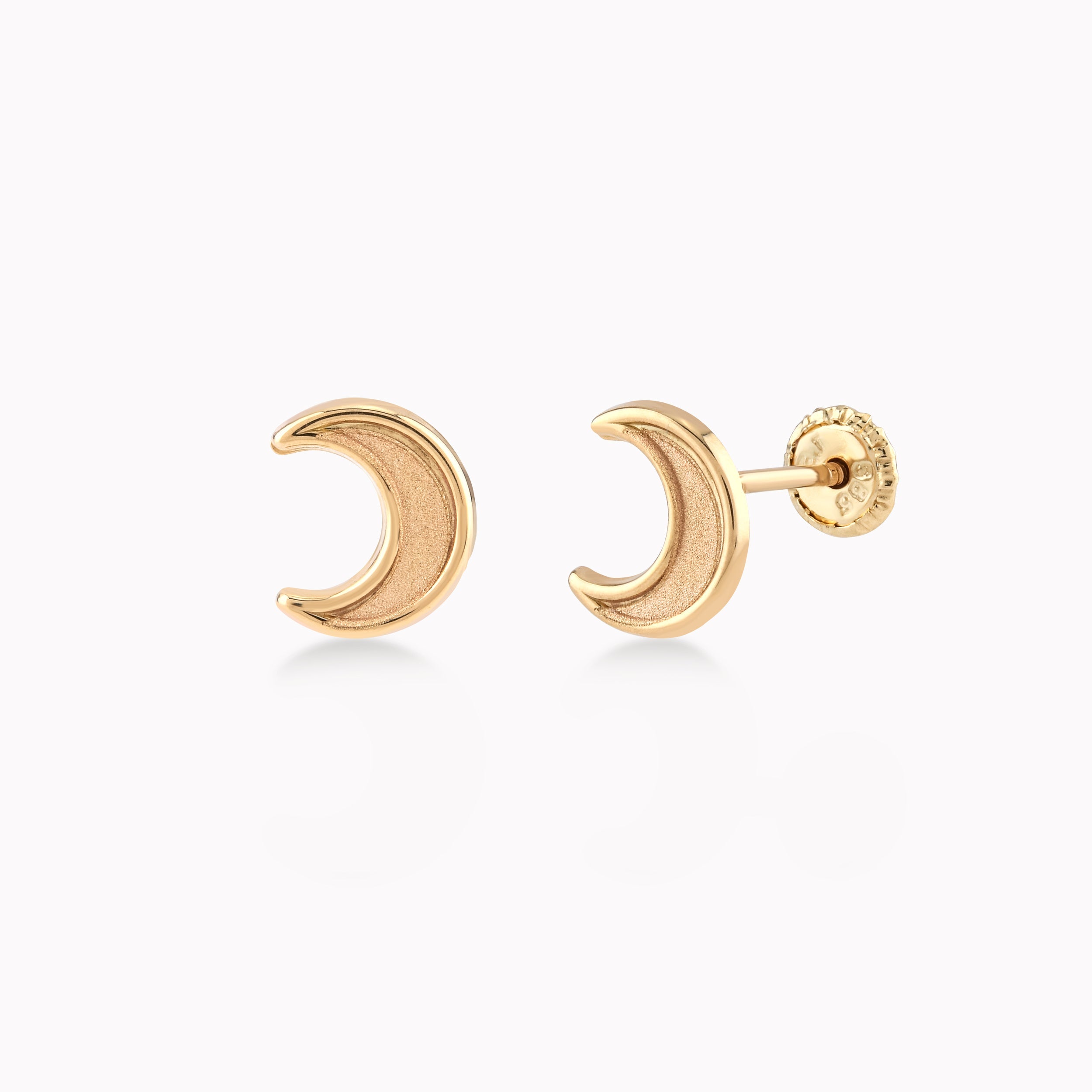 14K Yellow Gold Protection Earrings