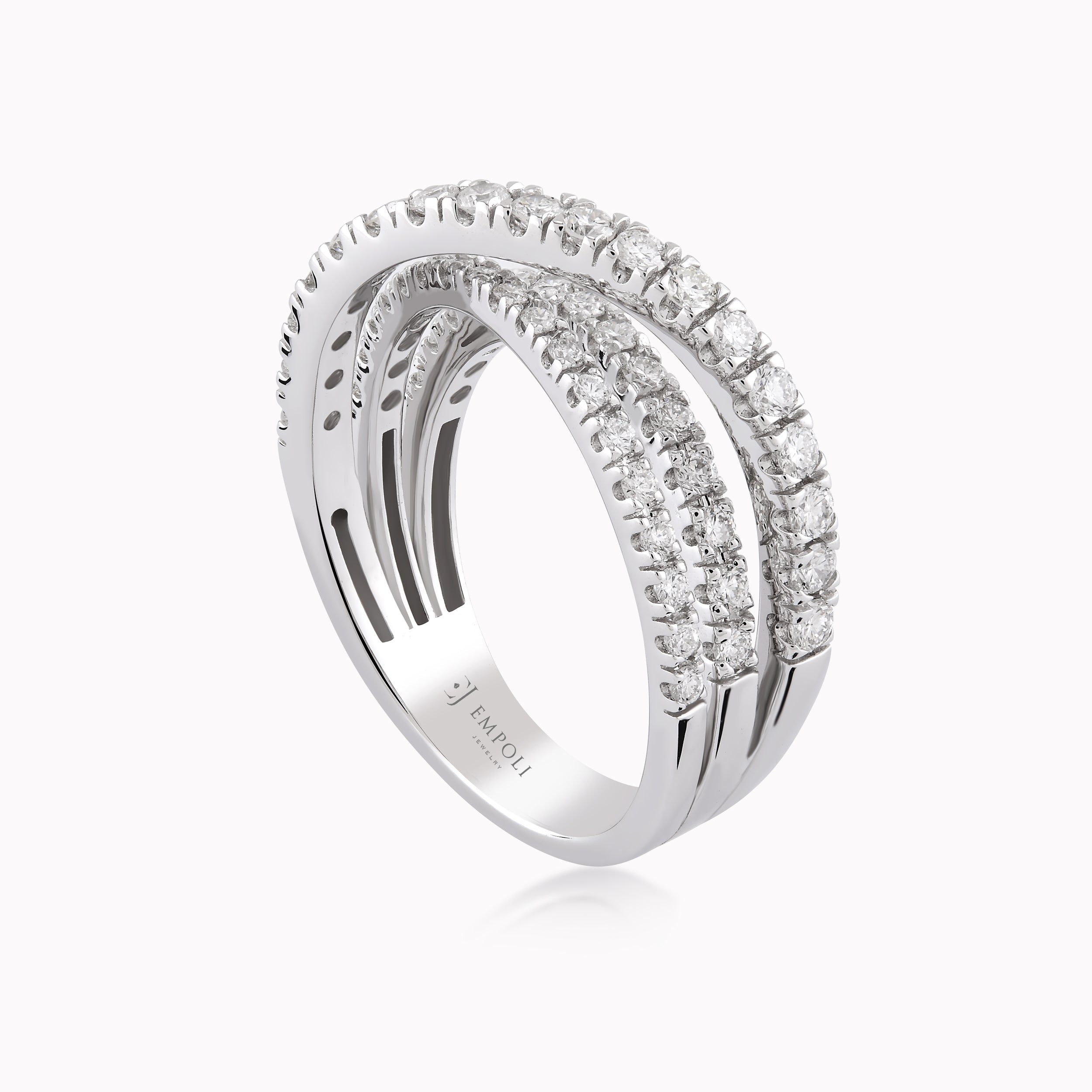 18K White Gold Diamond Ring — 1.18 ct