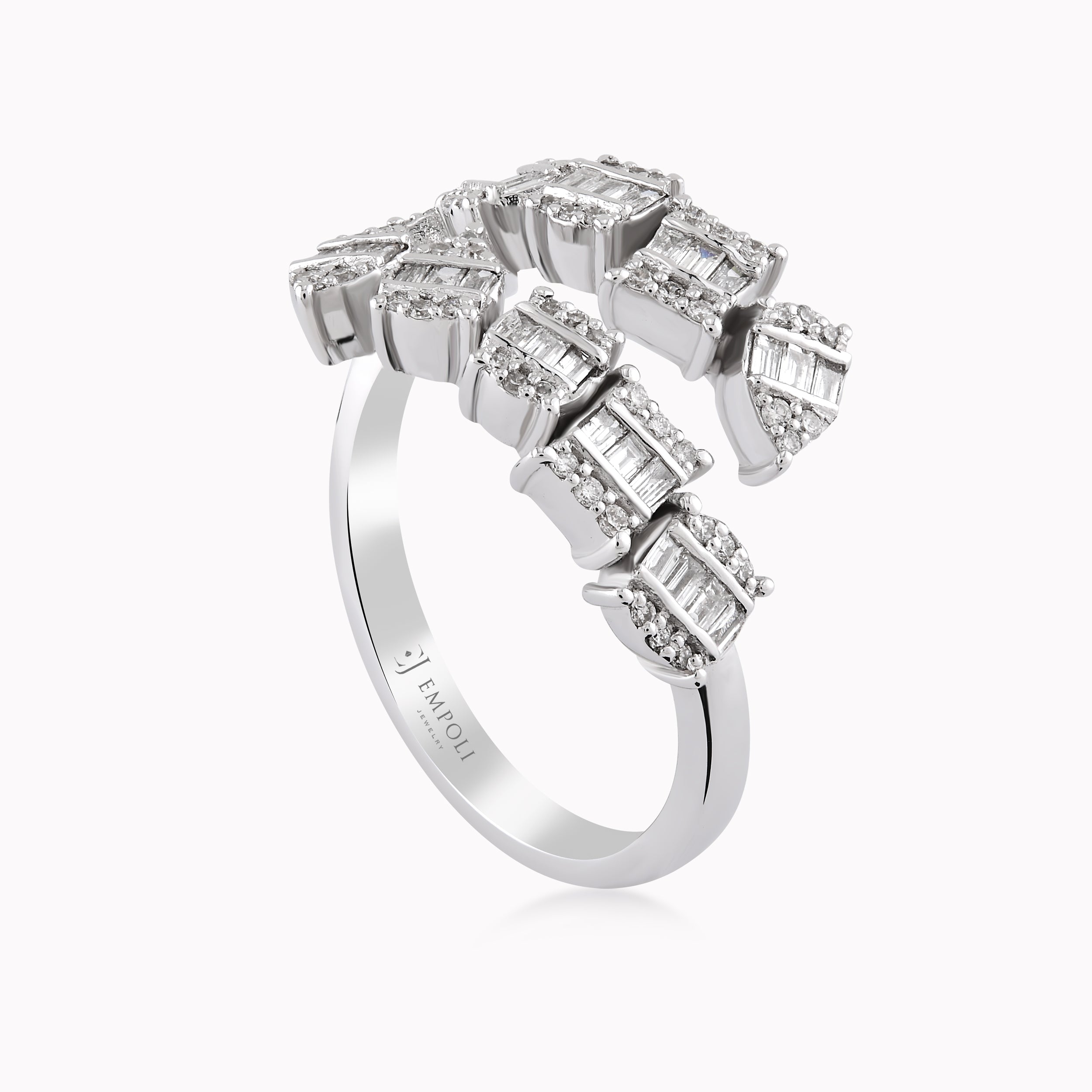 18K White Gold Diamond Ring — 0.45 ct