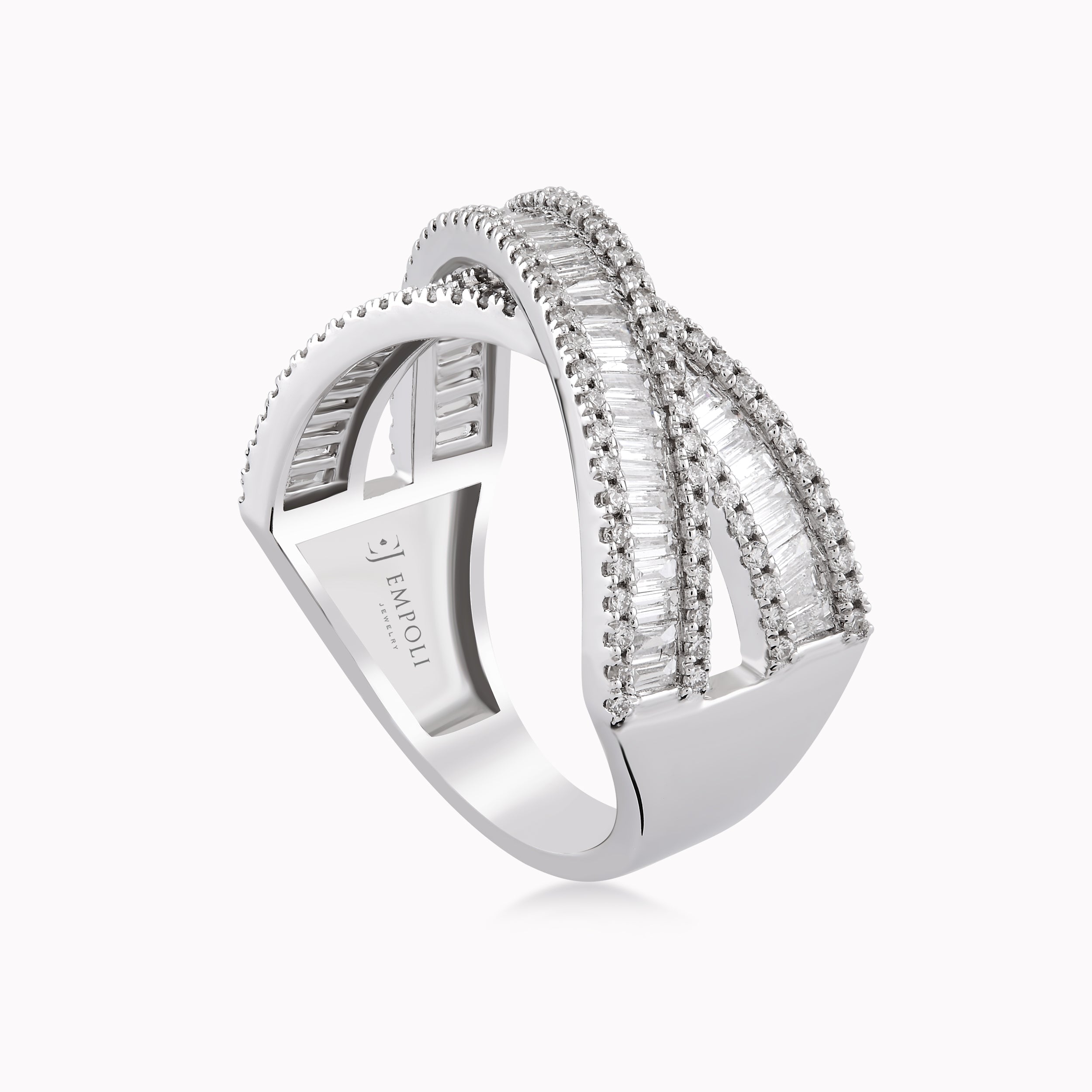 18K White Gold Diamond Ring — 1.01 ct
