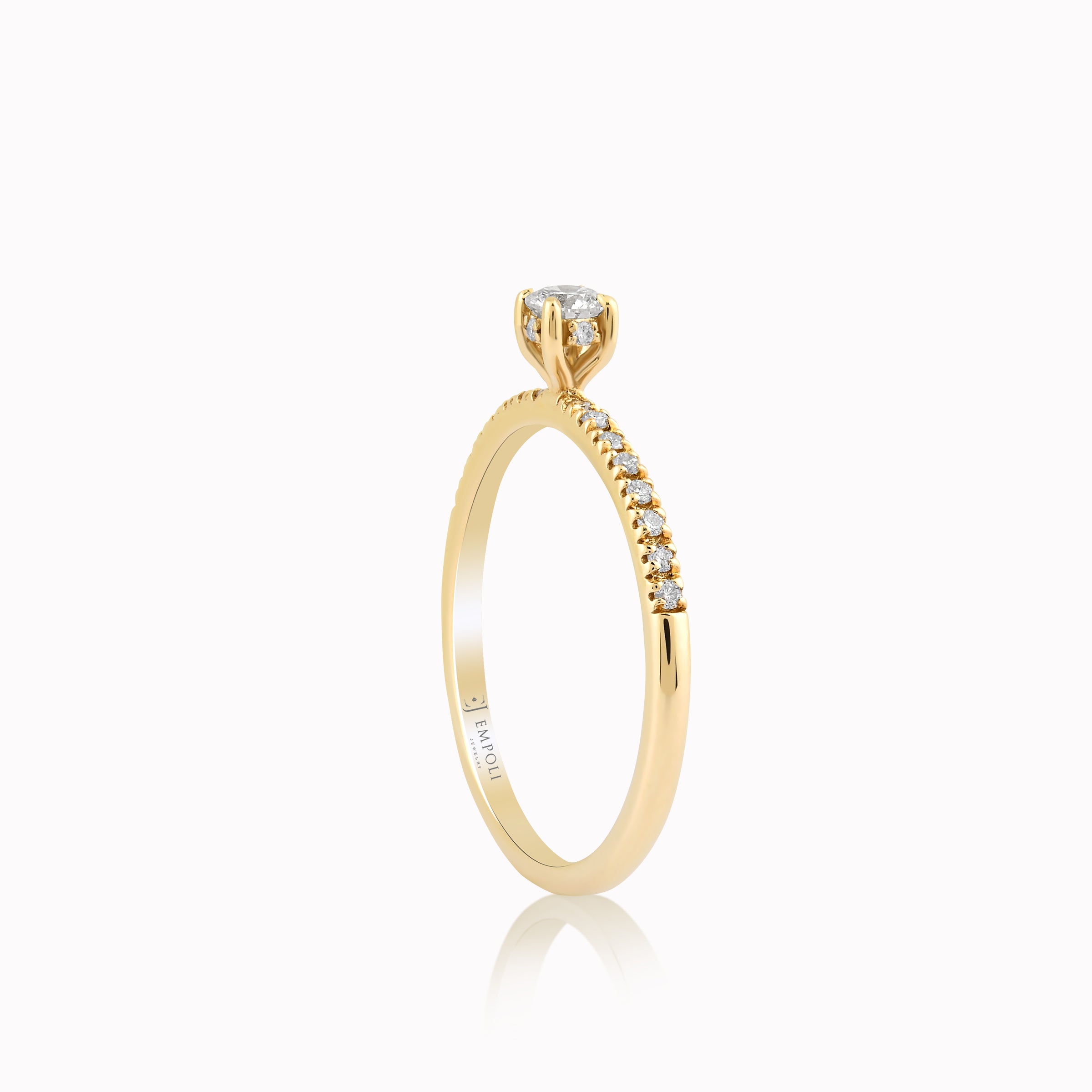 14K Yellow Gold Diamond Ring — 0.27 ct