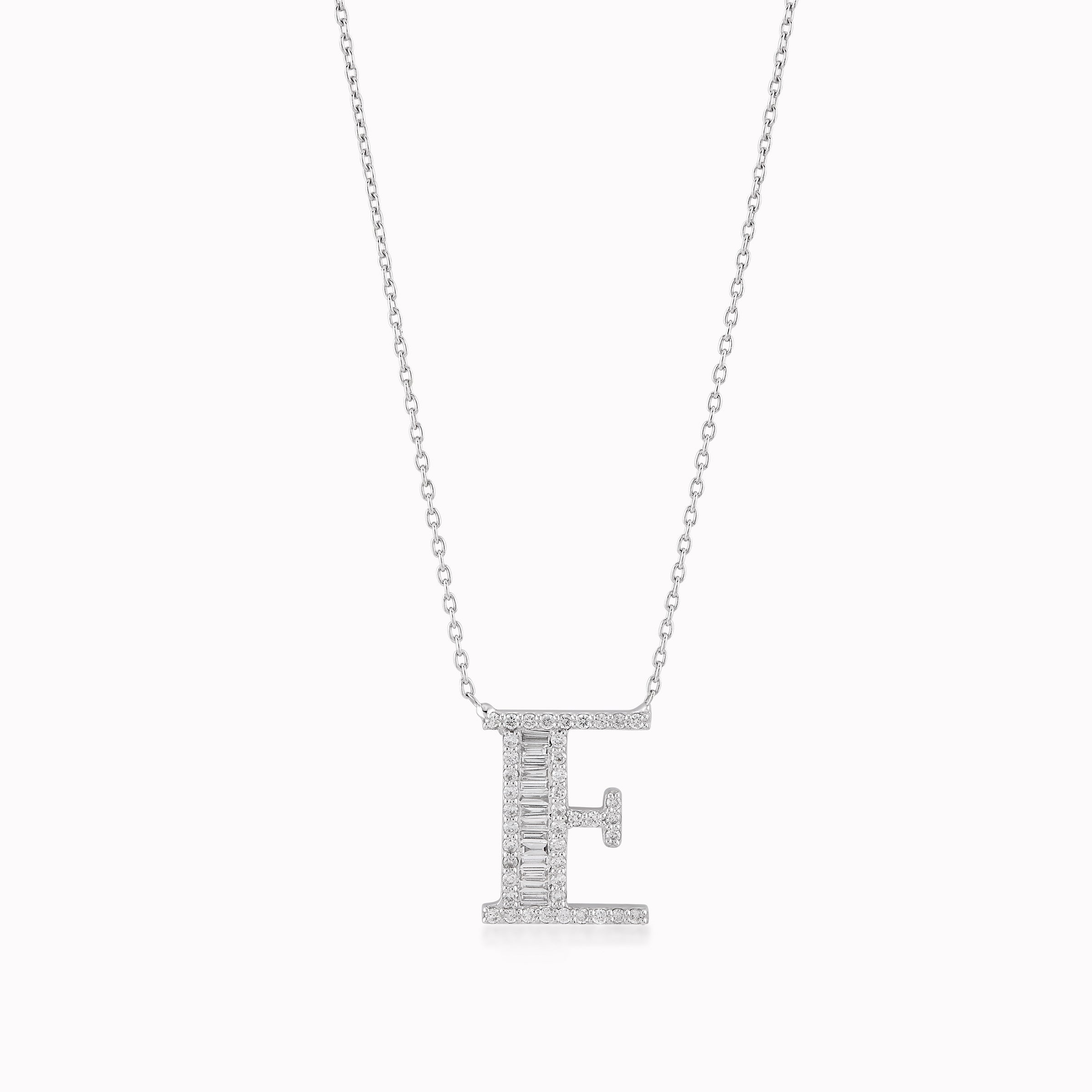 14K White Gold Diamond Pendant Necklace — 0.39 ct
